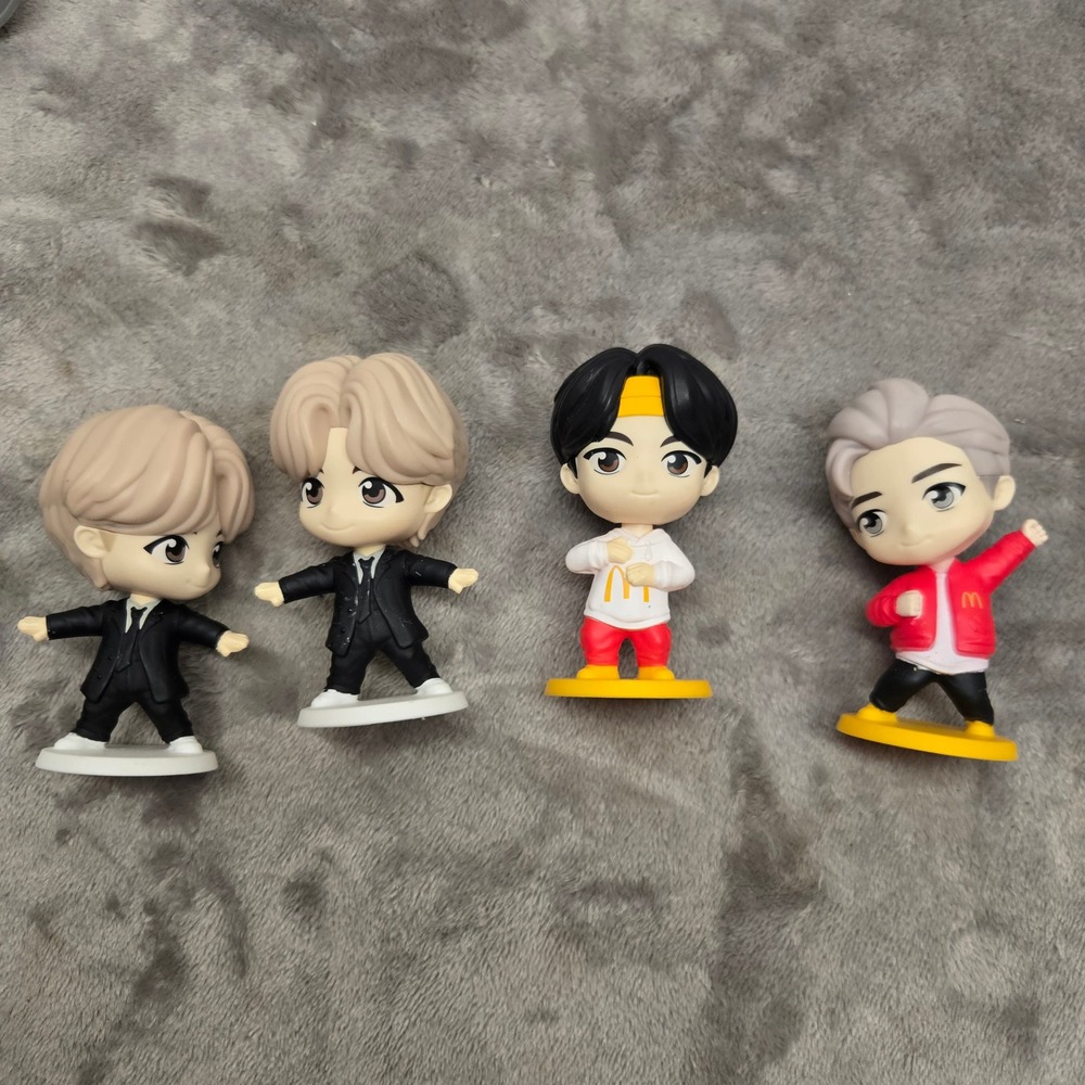 McDonalds BTS TinyTAN Figures Set of 4 K-Pop Collectibles 2024 Collaboration